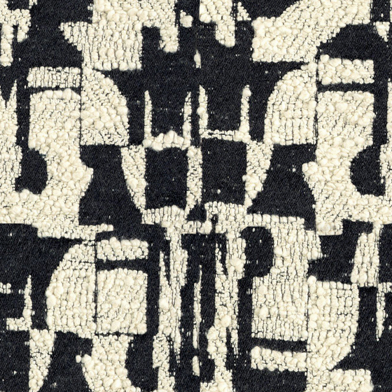 Golden Black and White Abstract Plush Wall Cloth 3D Model