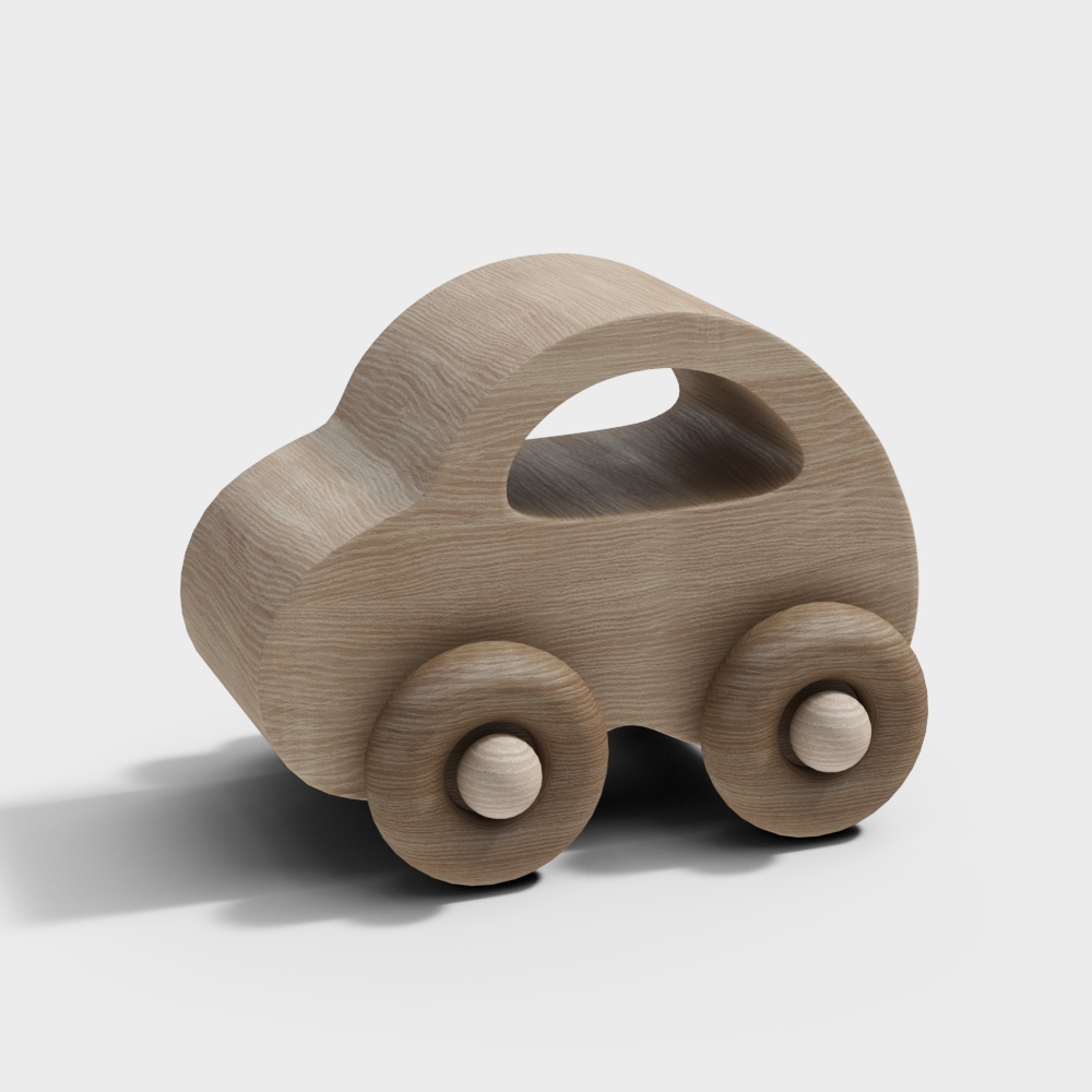 儿童小汽车积木玩具3D模型