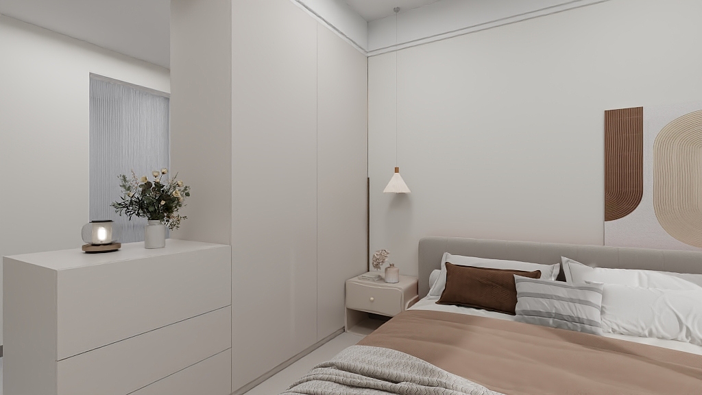 江鸿设计丶墨染-水木清华禧园一《夏天冰淇淋》-装修设计方案