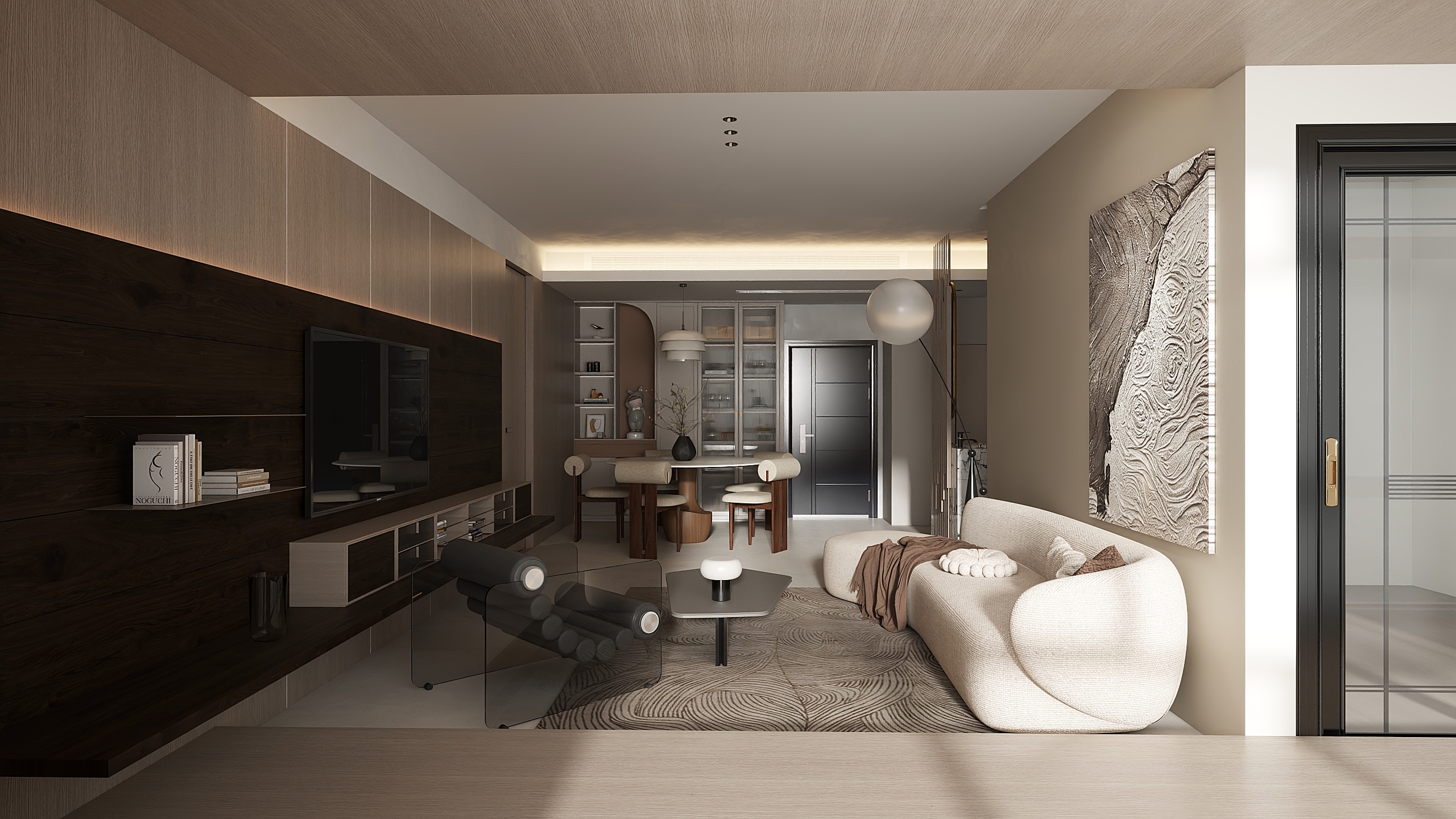 刘博羽-现代简约92㎡2室-装修设计方案