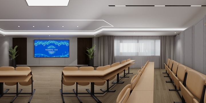 设计师冯橙子-工装会议室-装修设计方案