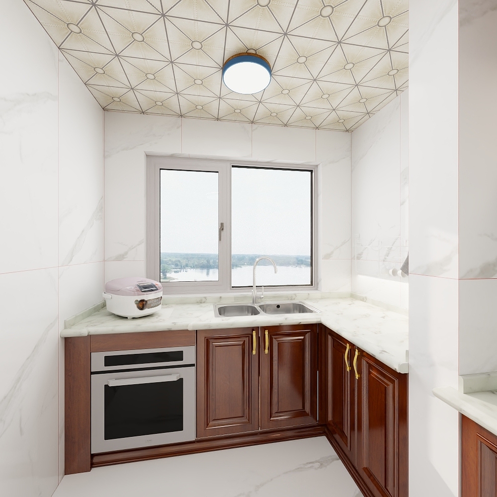 之风科技-美式美居--125㎡4室装修效果图