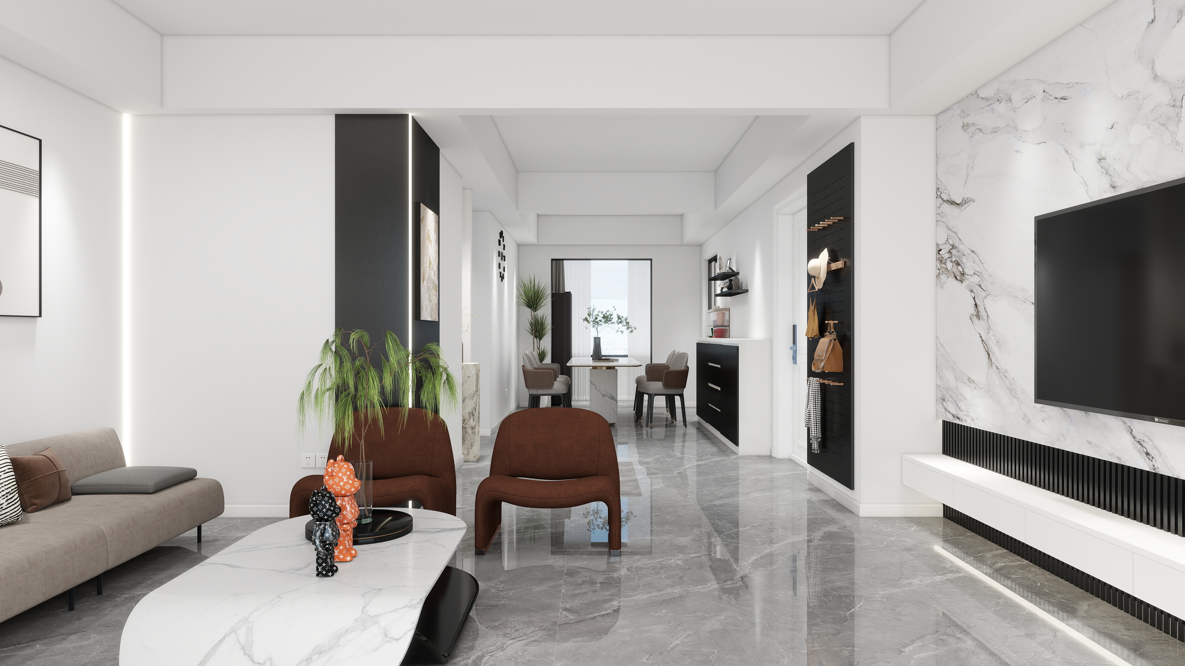 宿迁精品馆-146㎡4室-装修设计方案