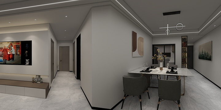 都江堰宸宇整装-人居滨江城1期107平-装修设计方案