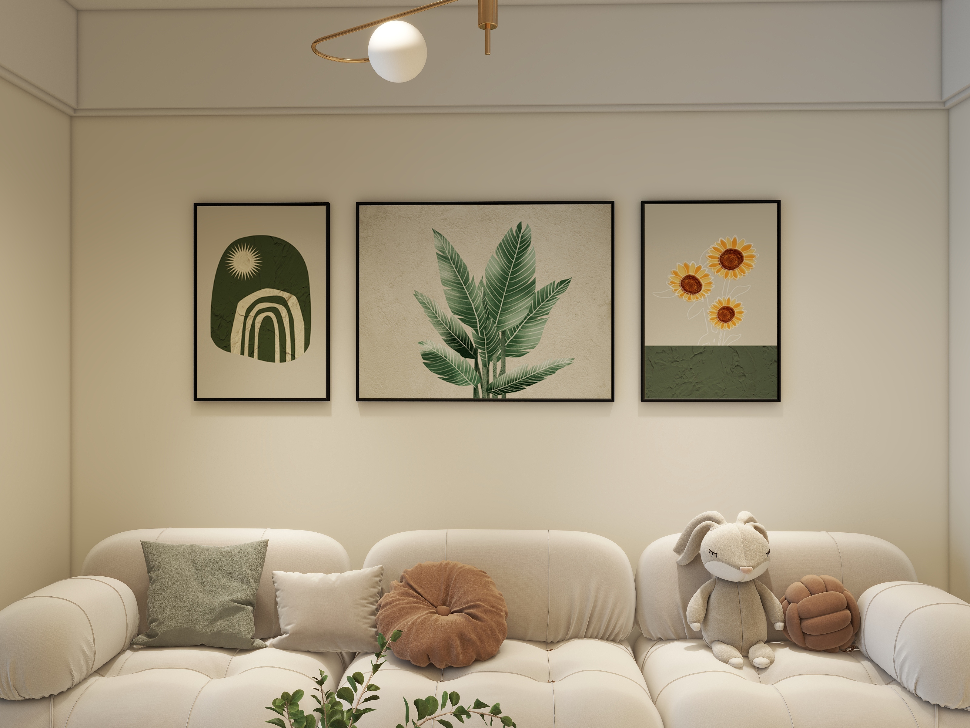 海安蟋蟀-清华雅居91㎡3室装修效果图