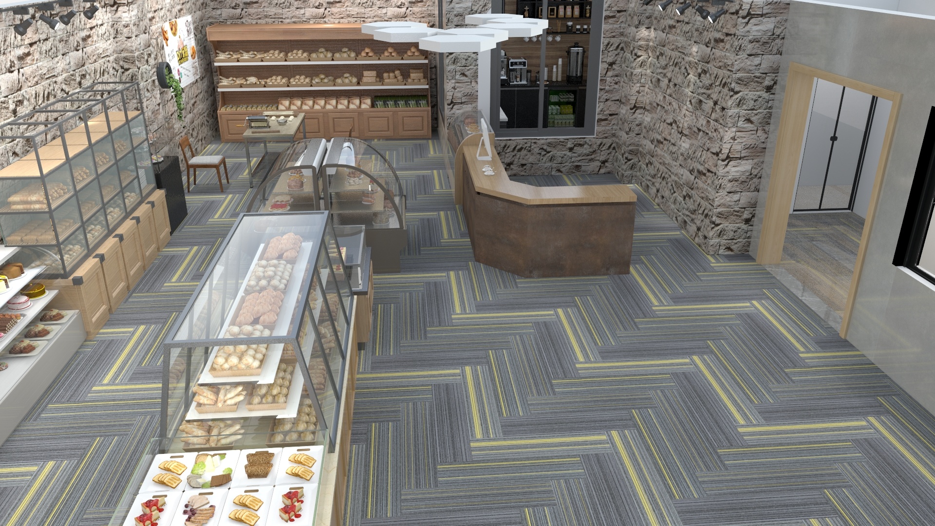 aZUuQWtwdzwAPkMTKnoNbSnhuuNTDL-160㎡平层烘焙店平面布置图装修效果图