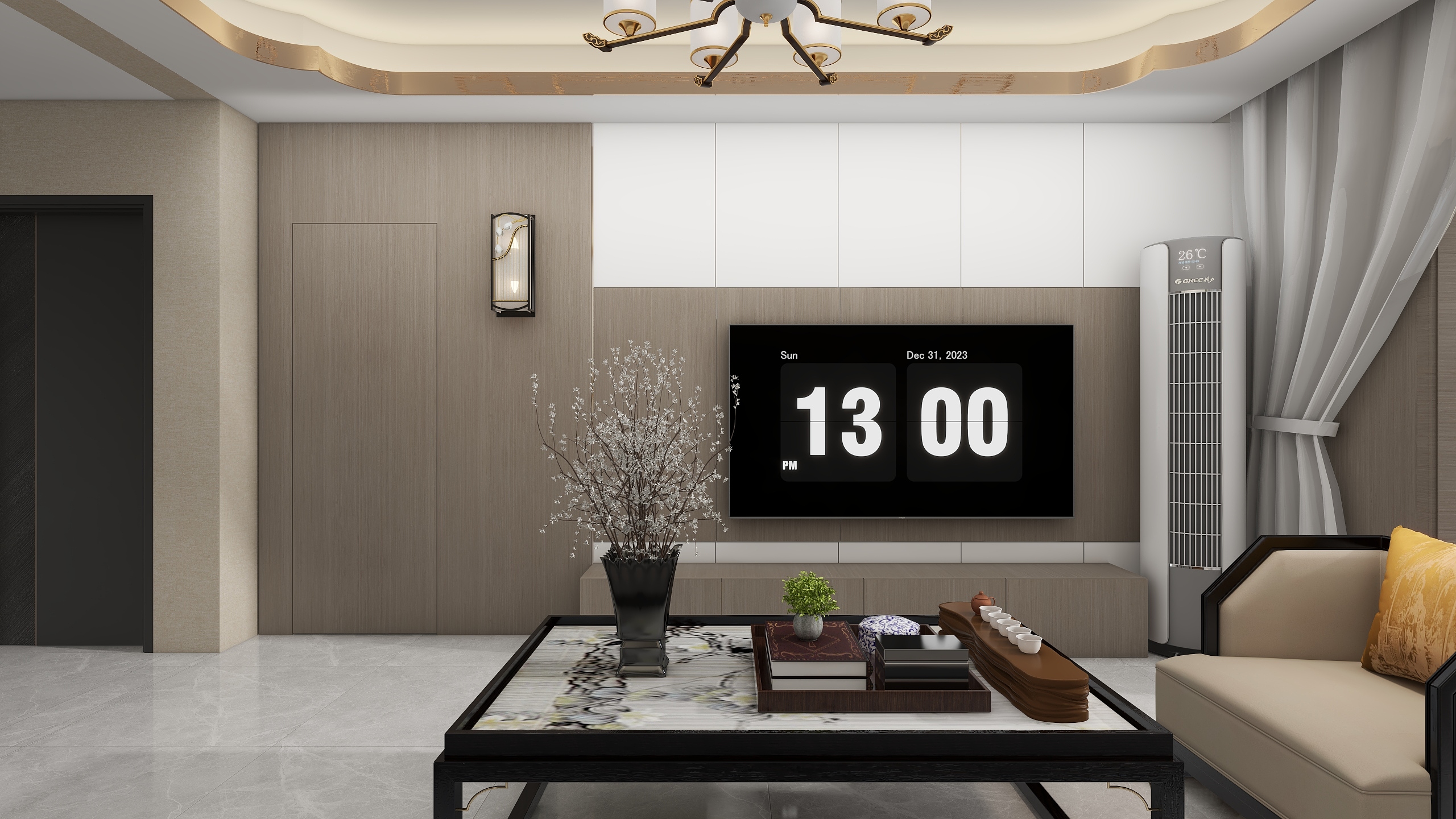 仁豪装饰设计工作室-新城佳园136新中式-装修设计方案