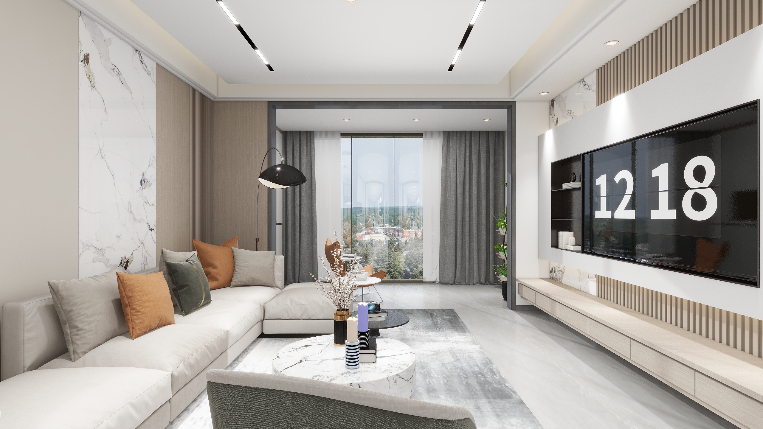 设计师I曹康延-134m²4室原木风装修效果图