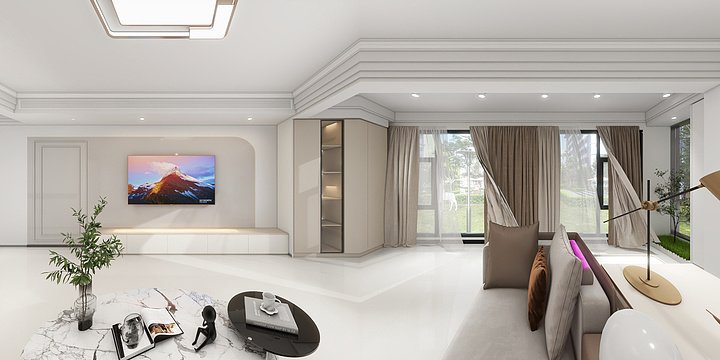 首席全案设计周-方案3橄榄城八期142平方-装修设计方案