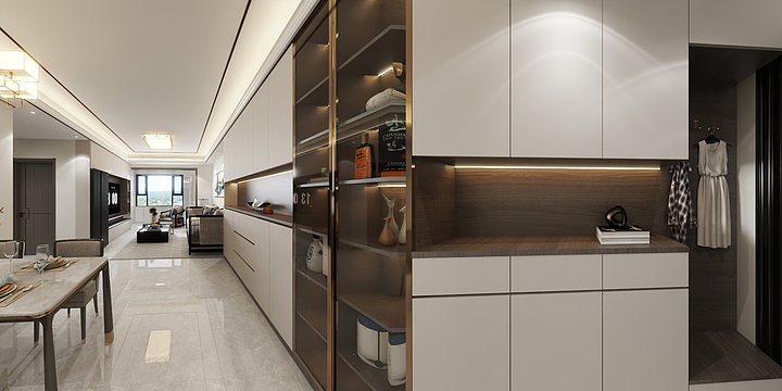 米兰之境-东盛甲第天玺1号楼1单元中西户-装修设计方案