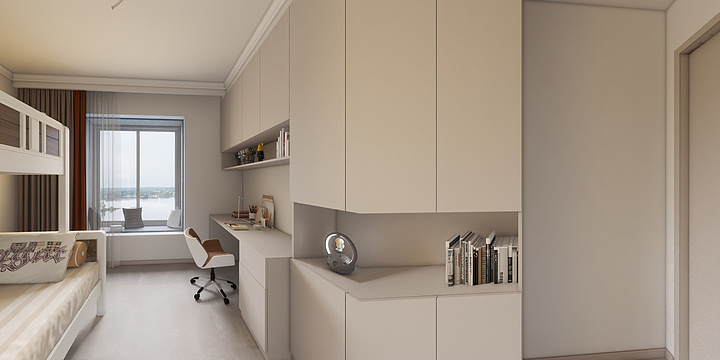 乐宝设计-水岸天成路女士雅居-装修设计方案