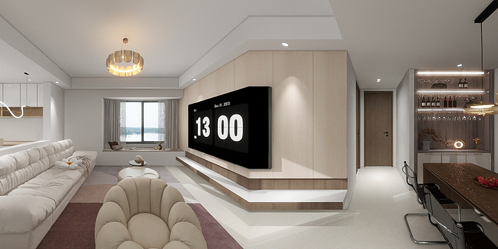 皓月映空千里明-江宸佳园5-1-2401-装修设计方案