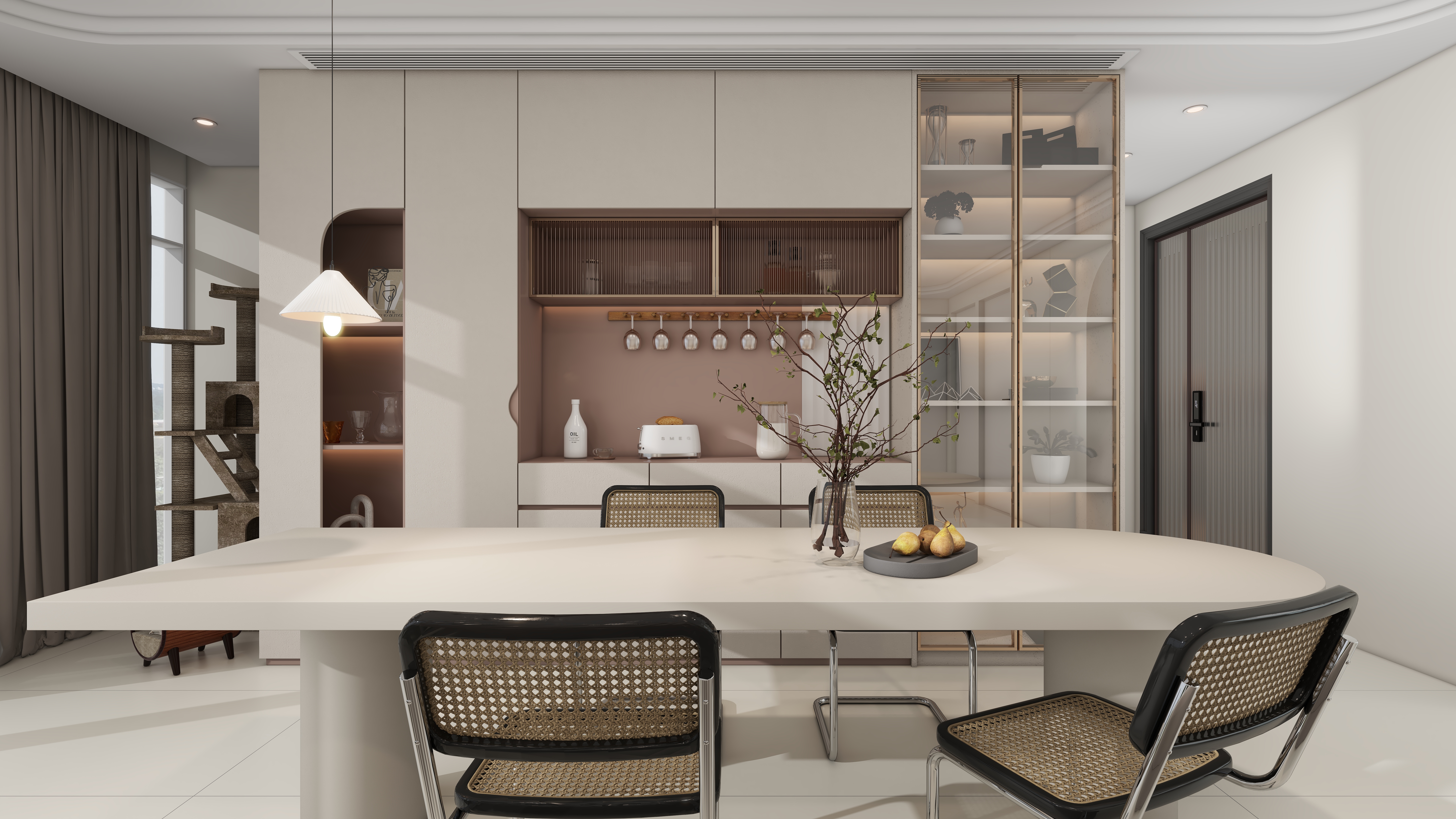 西部吴彦祖-碧桂园125㎡3室轻奢奶油风装修效果图