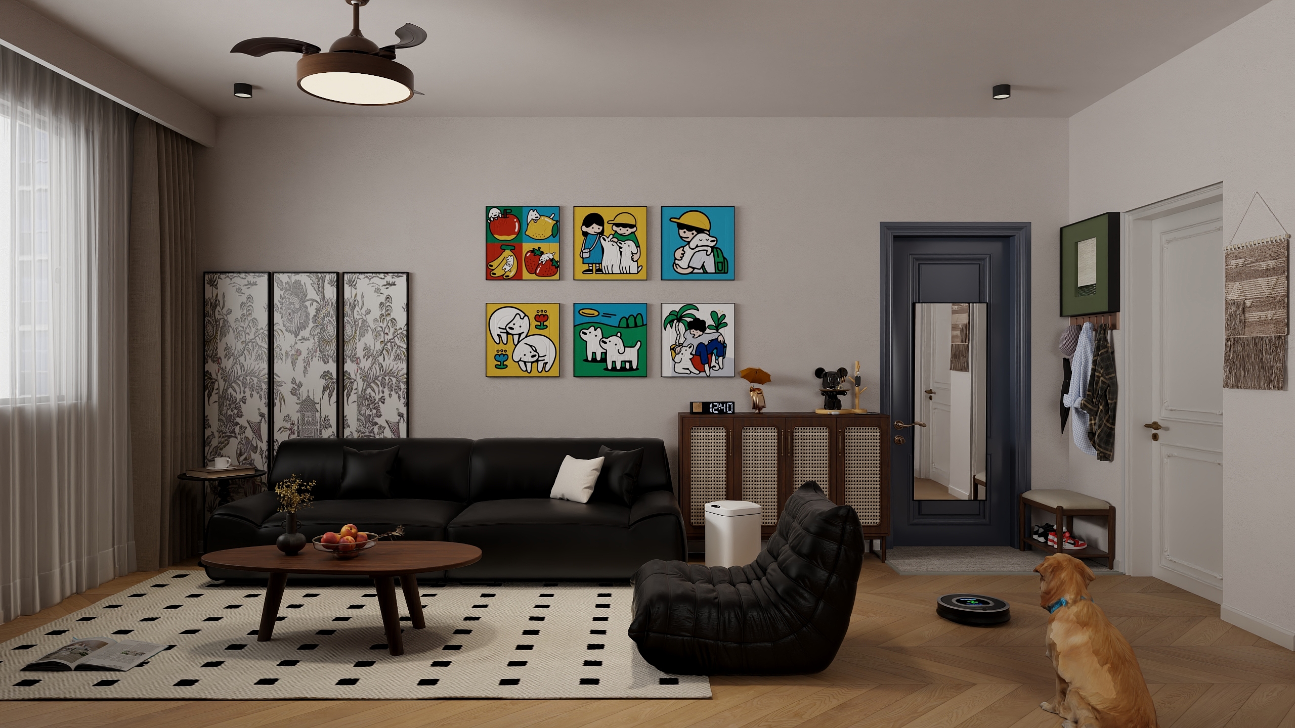 一二三设计.-法式复古.设计师自住的家-装修设计方案