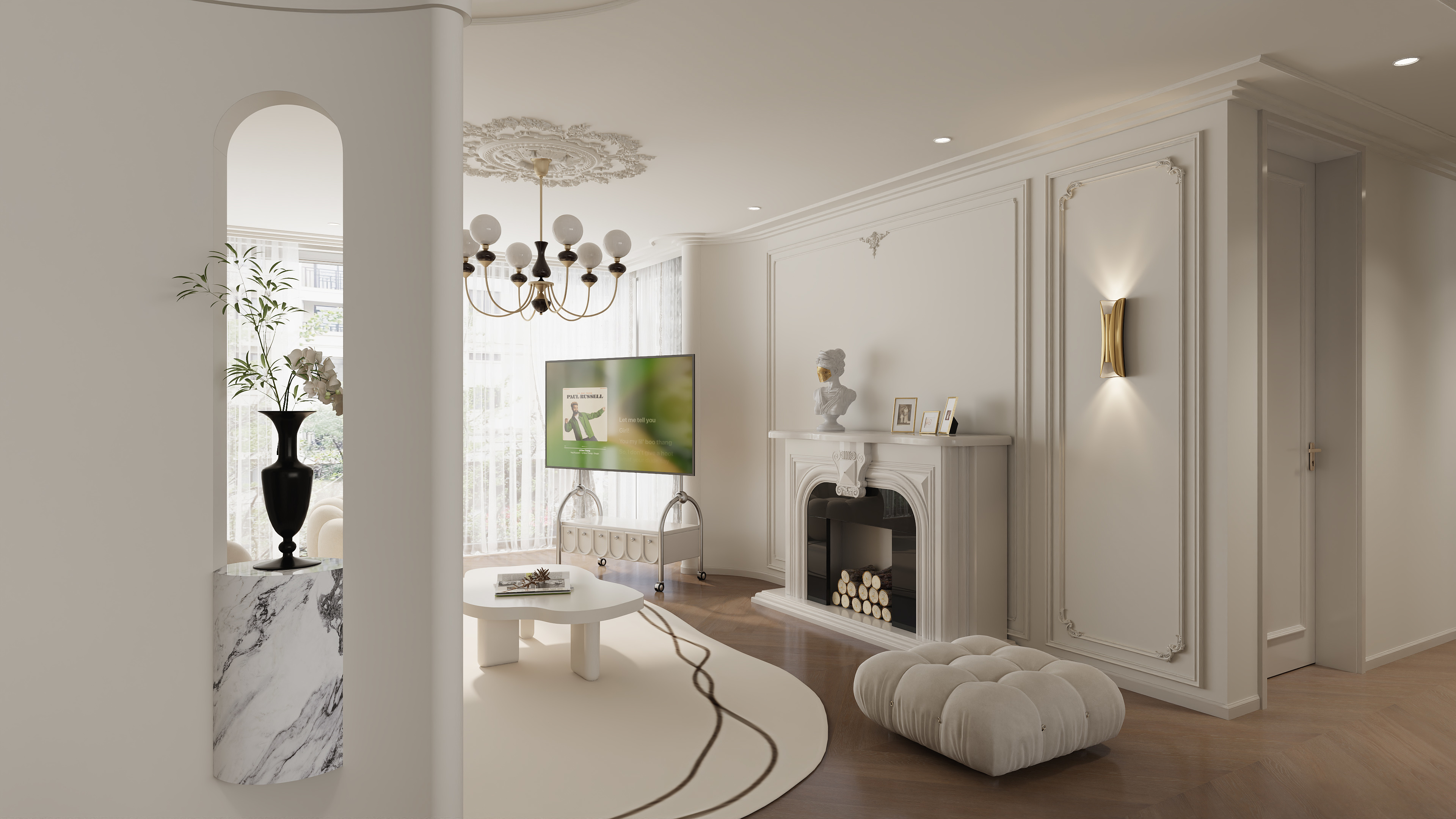 孙有权-『蟾宫折桂』146平丨轻法式四居-装修设计方案