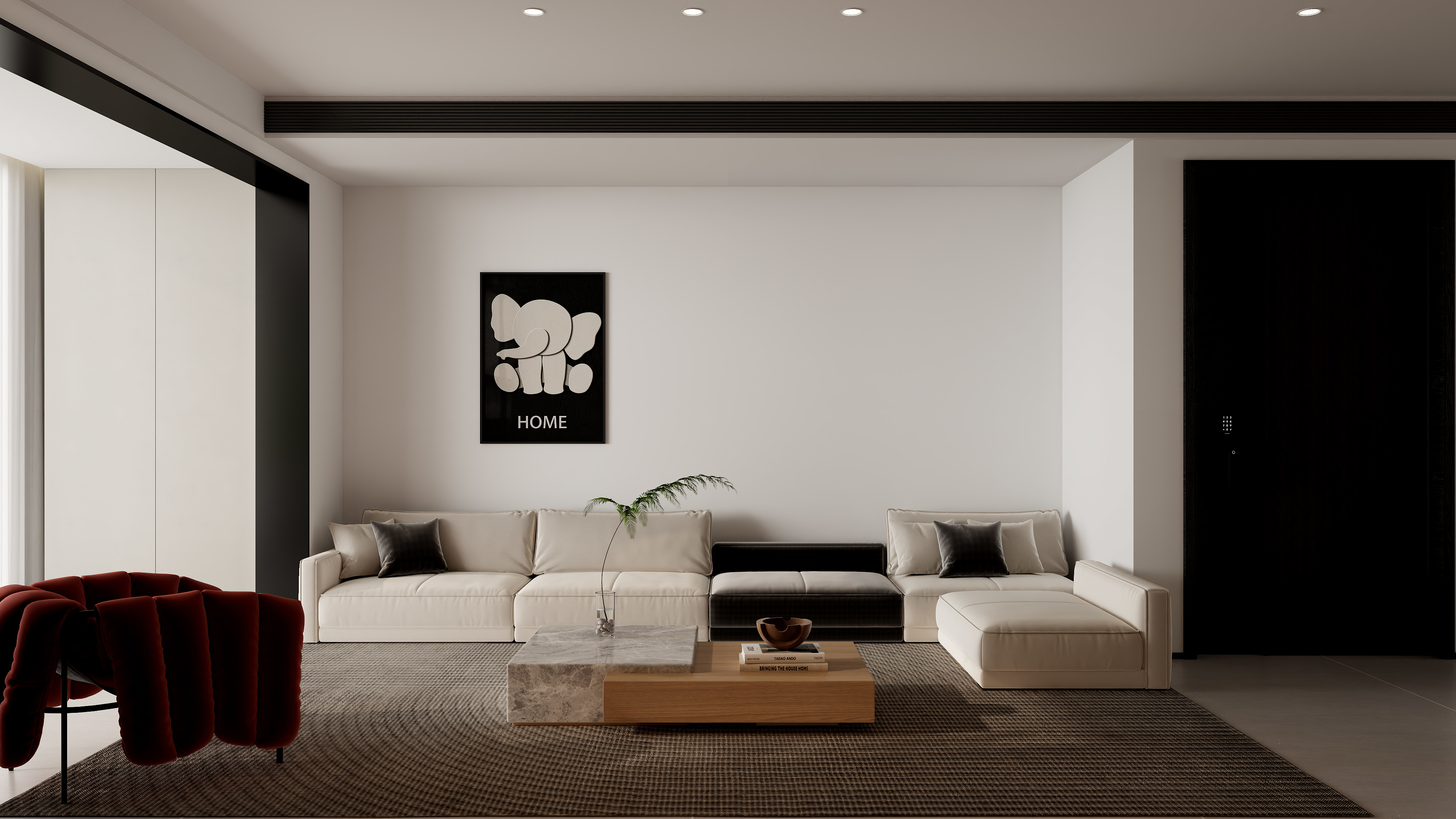 设计师丨罗江-春天里 现代简约 119㎡-装修设计方案