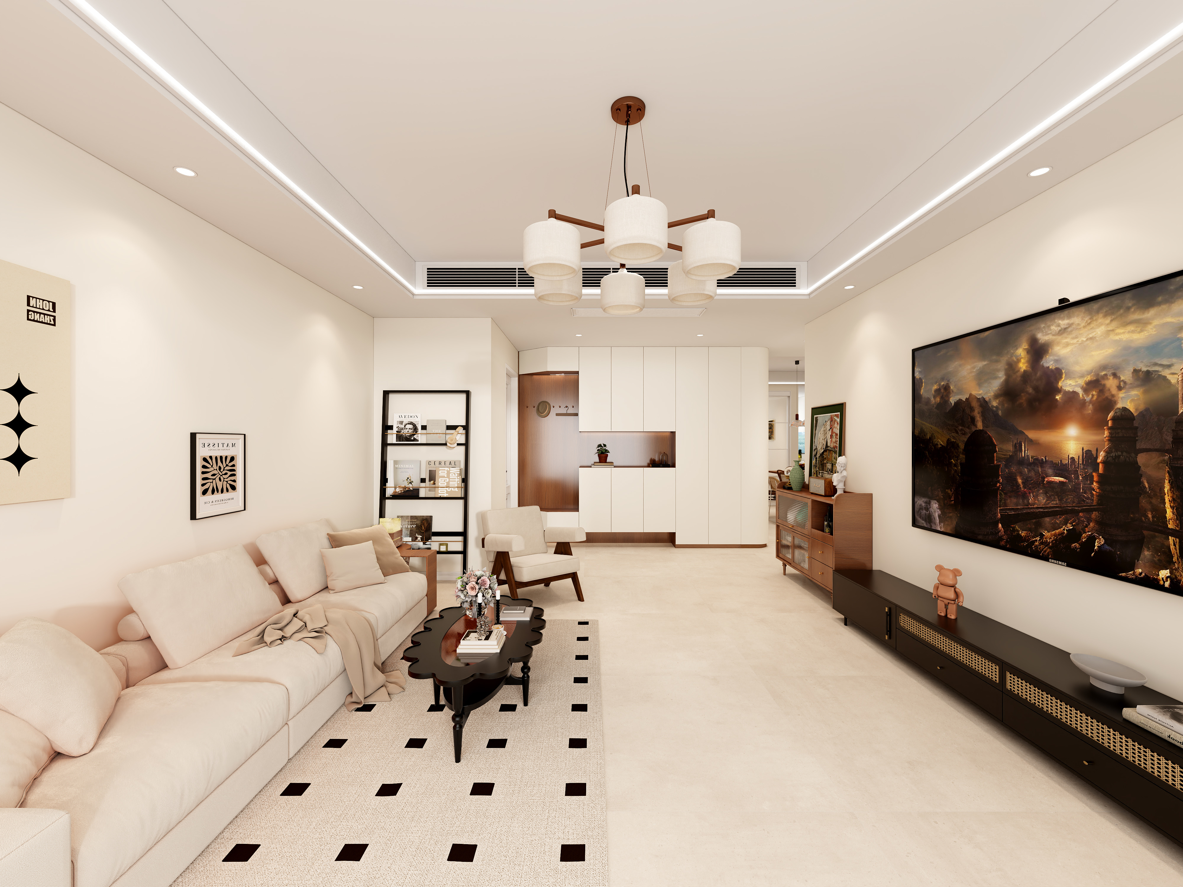 全案设计师李小龙-【中古风】145平四居室-装修设计方案