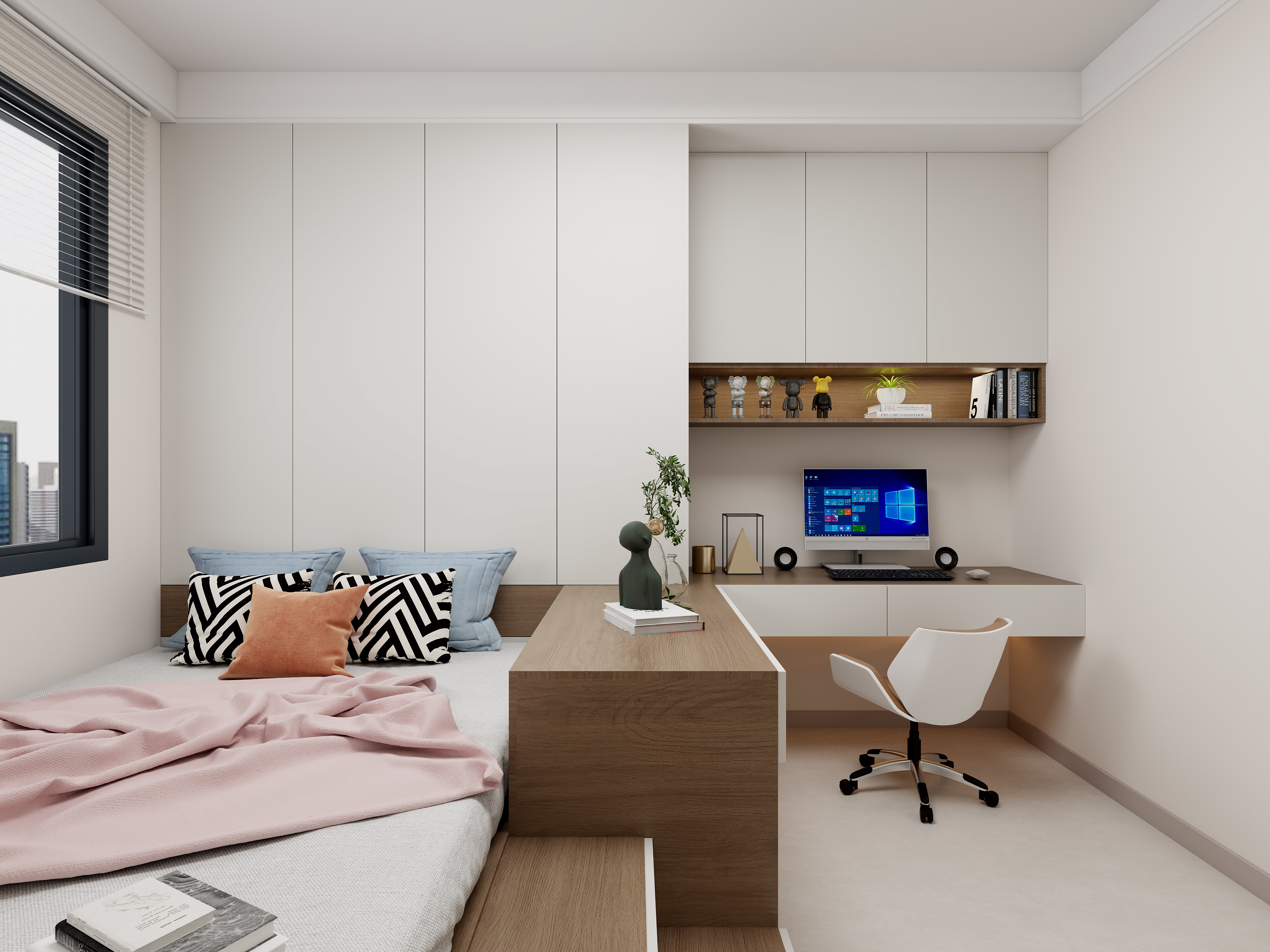 艺雅丽-127平奶油风 一层儿童房装修效果图第2张