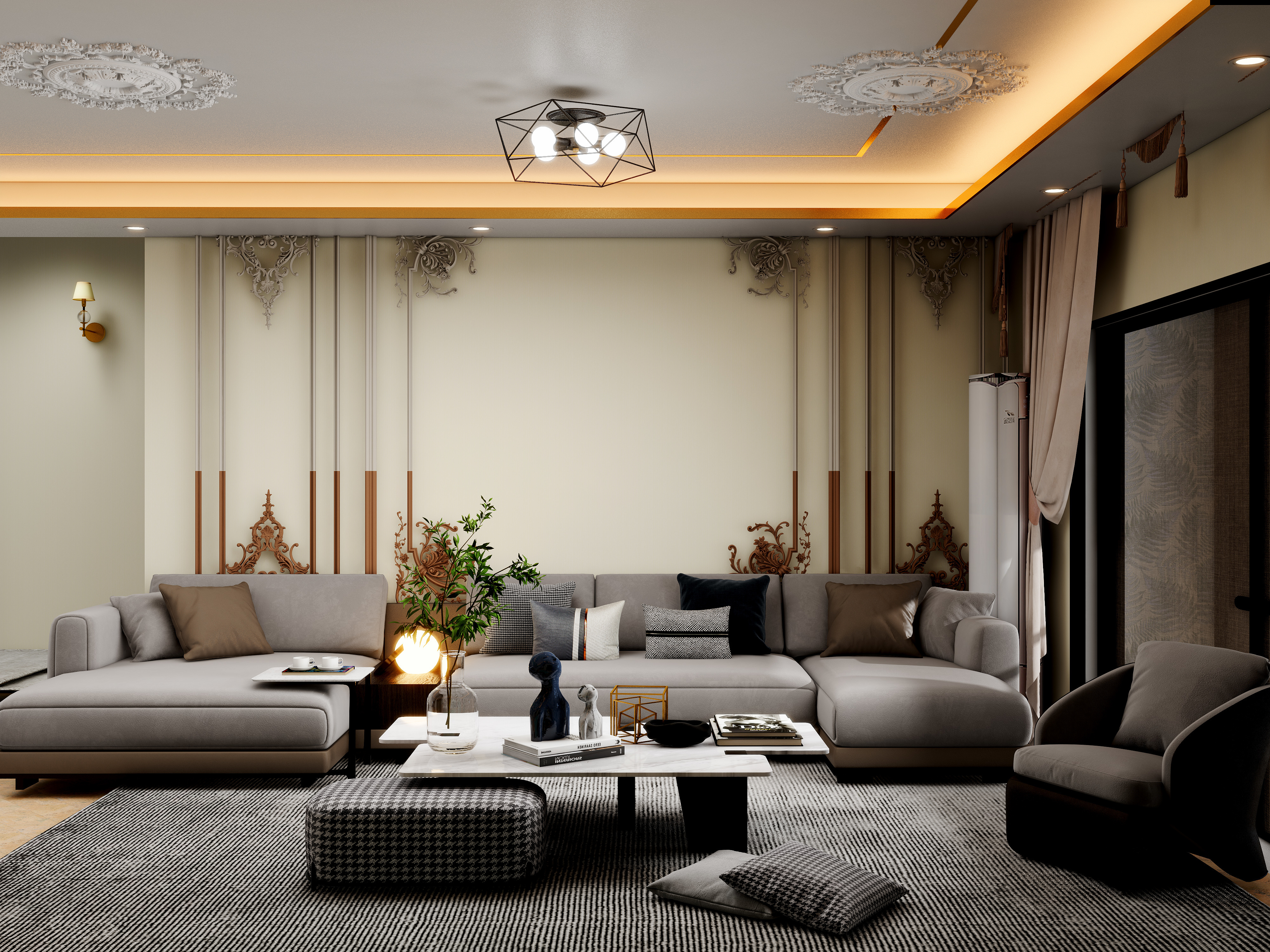 爱弥儿_-现代风3室-装修设计方案