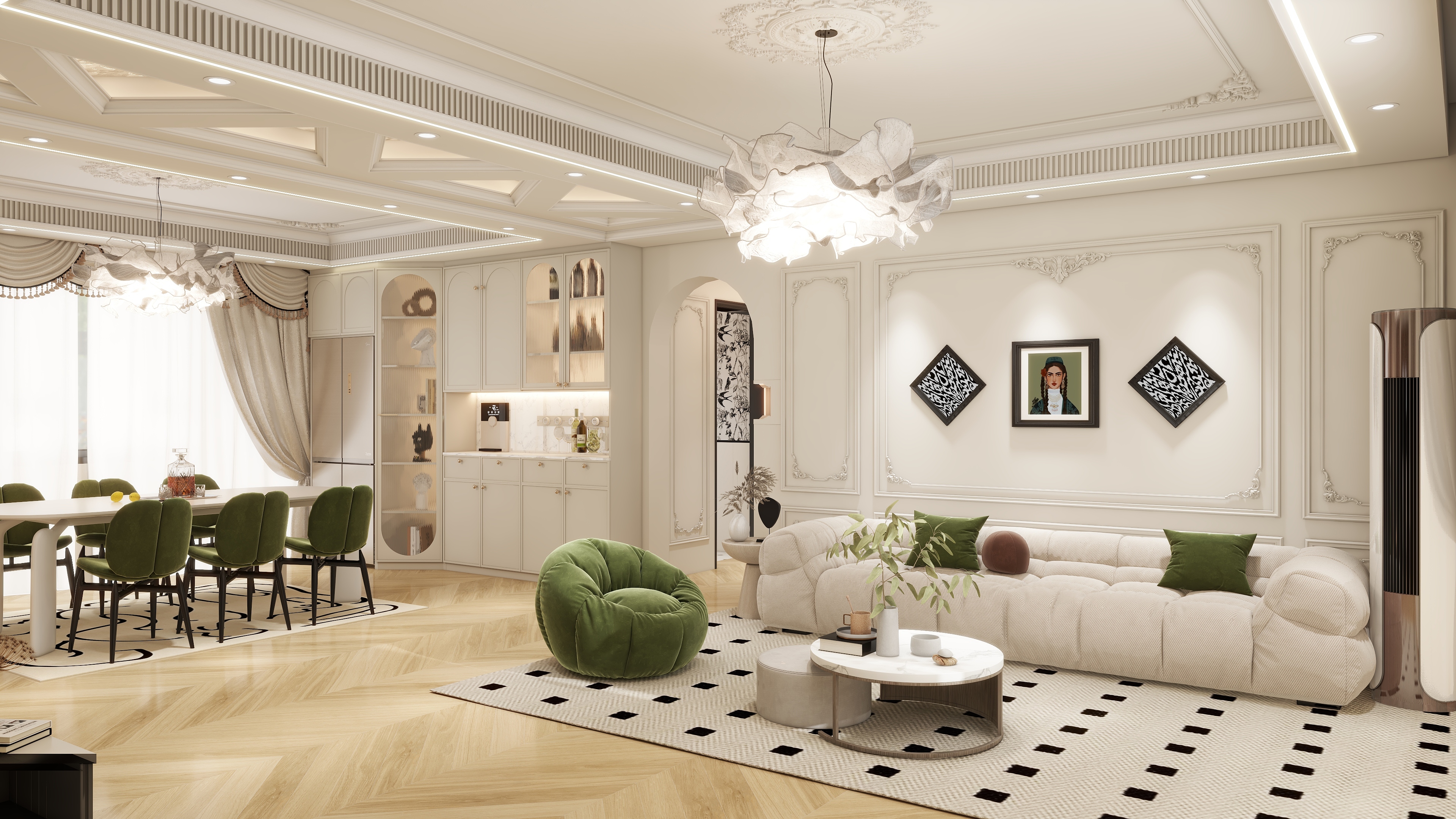 新和县新宫装饰设计师-新和一号  23 楼1 单元1101-装修设计方案