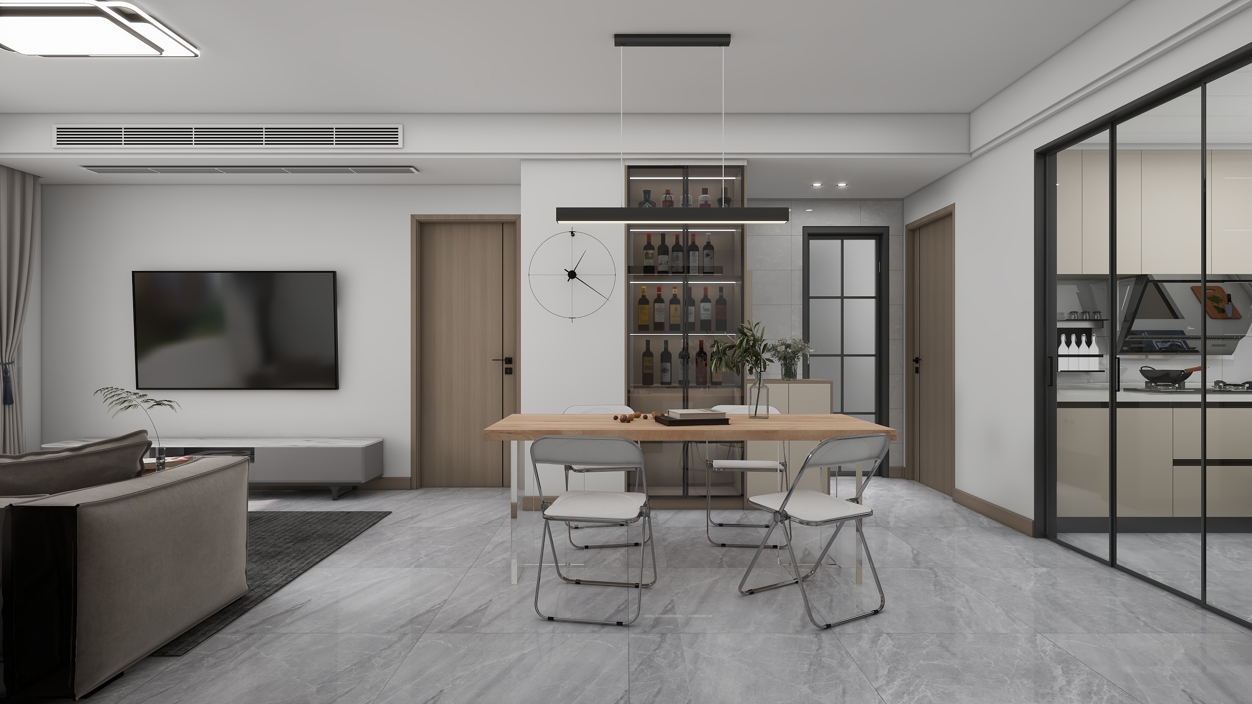 Patrick丶Star-融创·山水宸院现代简约98㎡3室装修效果图