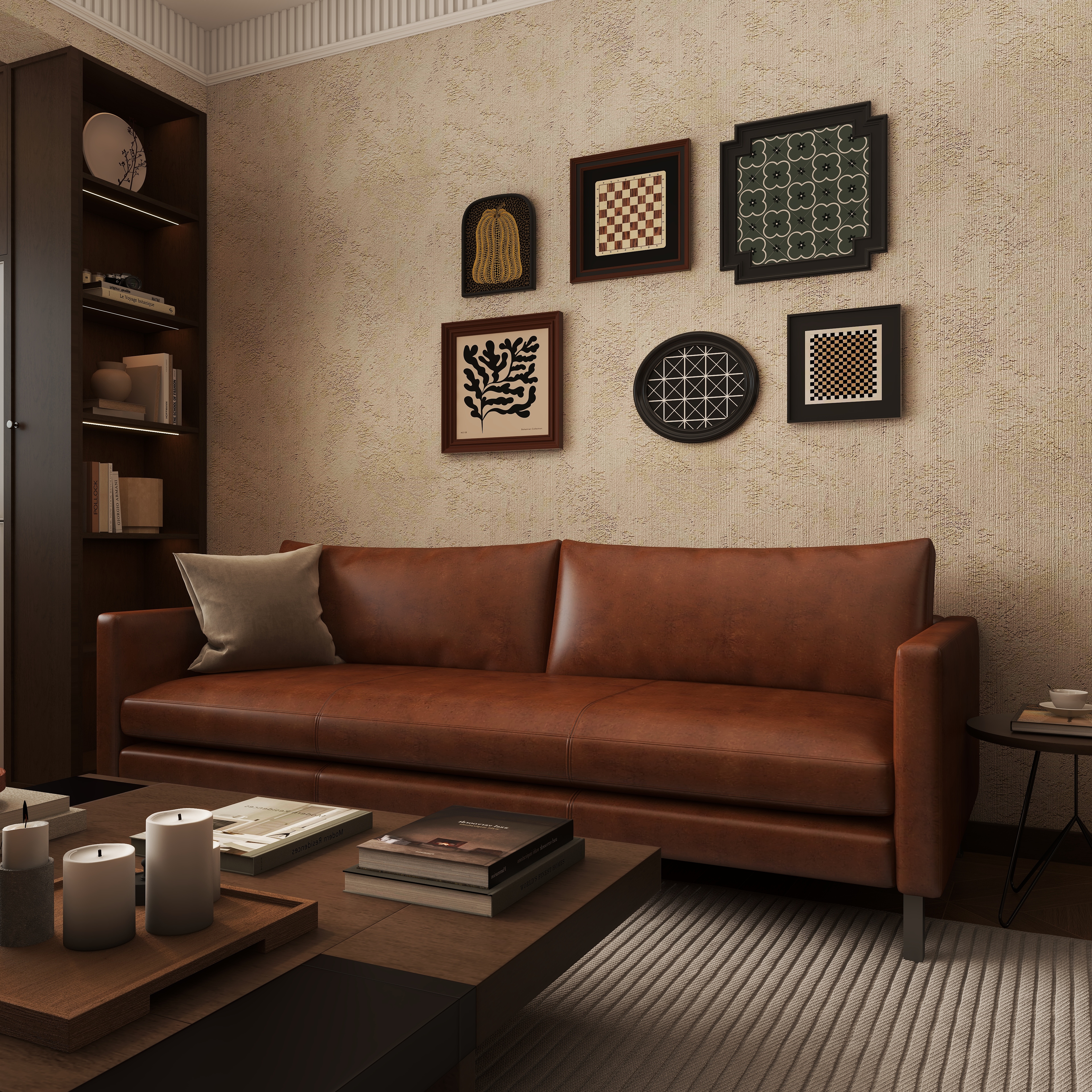 日暮设计-中古风两室一厅-装修设计方案