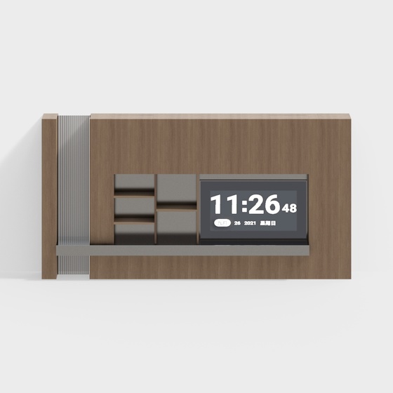 Modern minimalist TV background wall