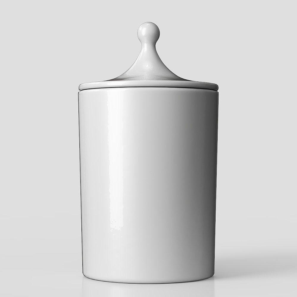 Cassina GNF Vase Post Scriptum White ceramic jar3D模型