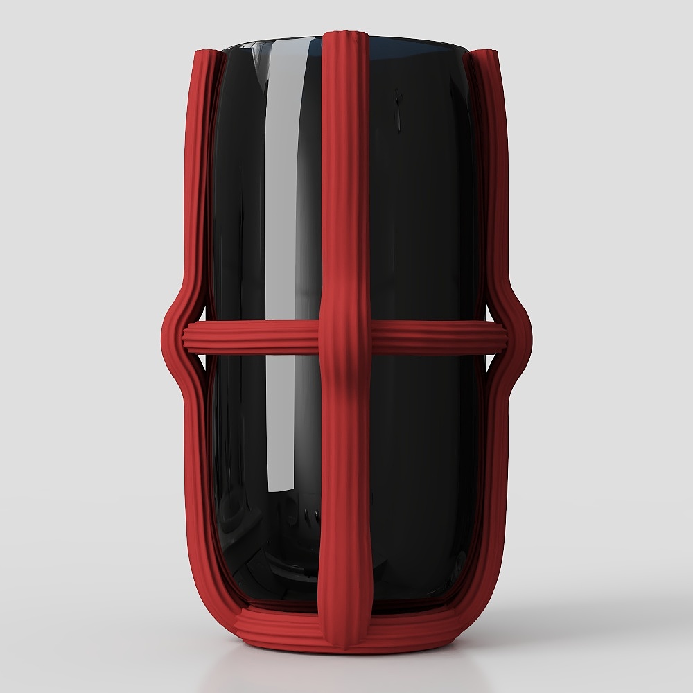 Cassina Sestiere Red vase3D模型
