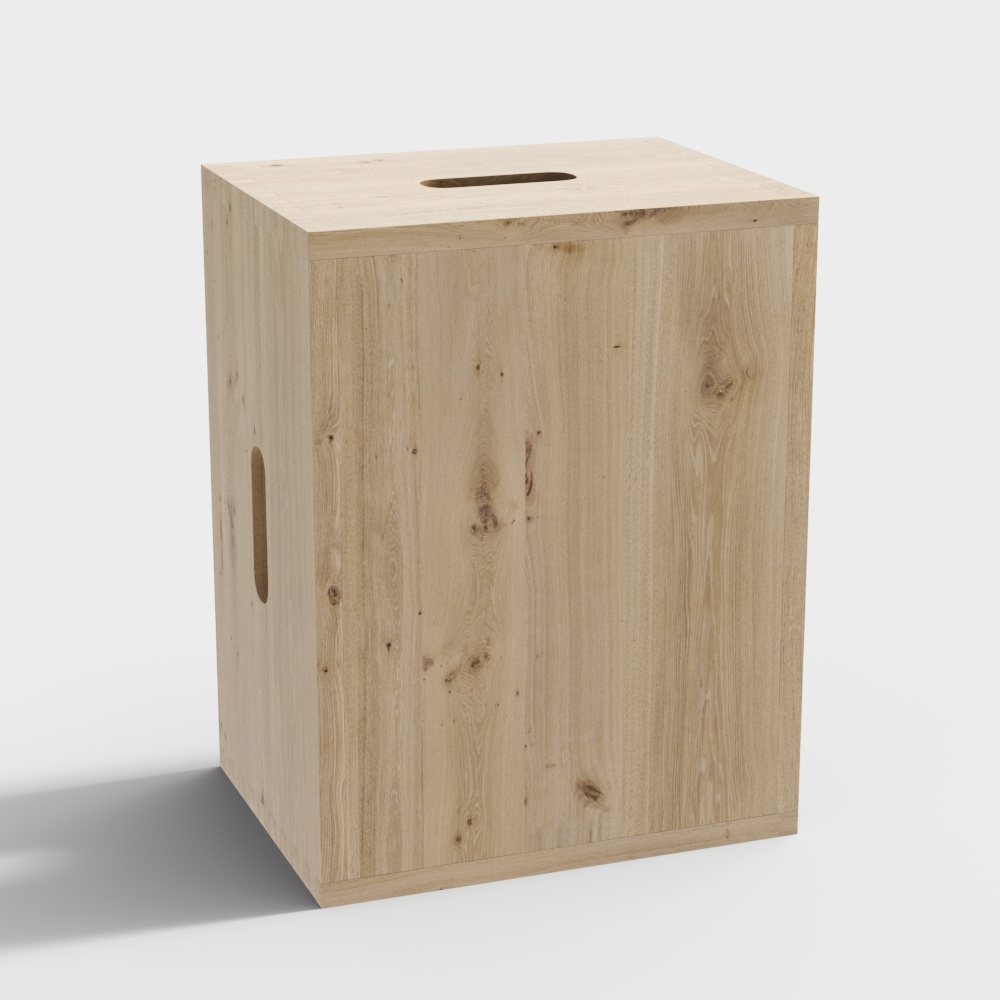 Cassina Tabouret Nantes Wooden moving stool3D模型