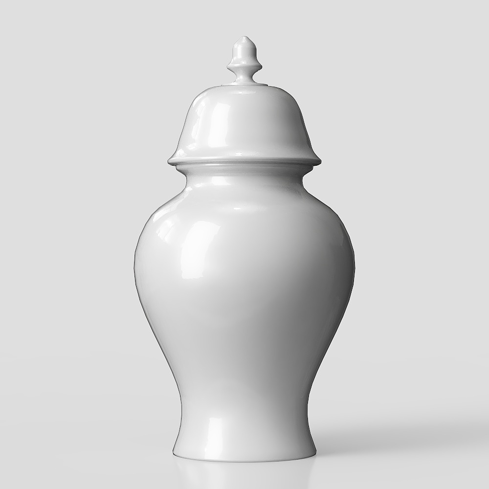 Cassina GNF Vase Post Scriptum White ceramic jar3D模型