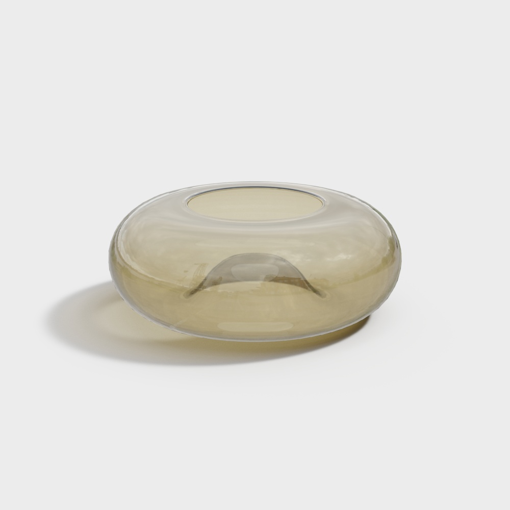 Cassina Jelly Objects Yellow glass vase3D模型