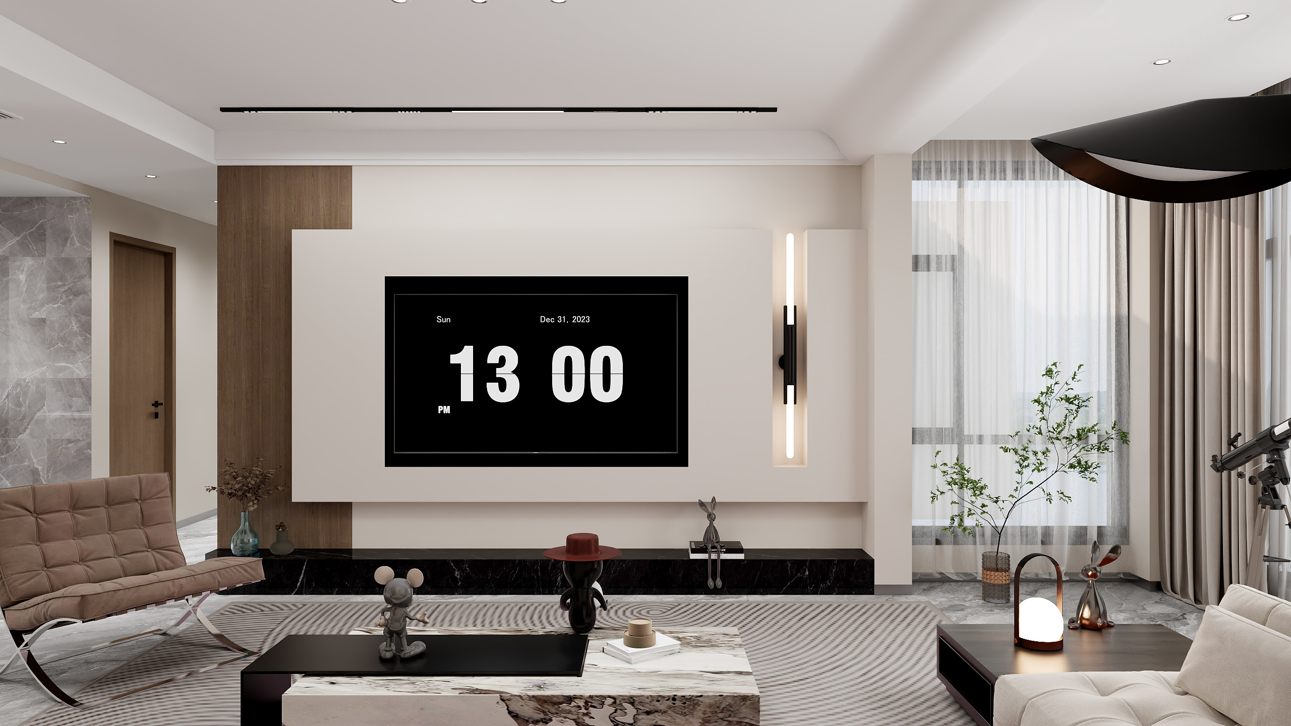 南巷清风几何设计-润和中央公园装修效果图