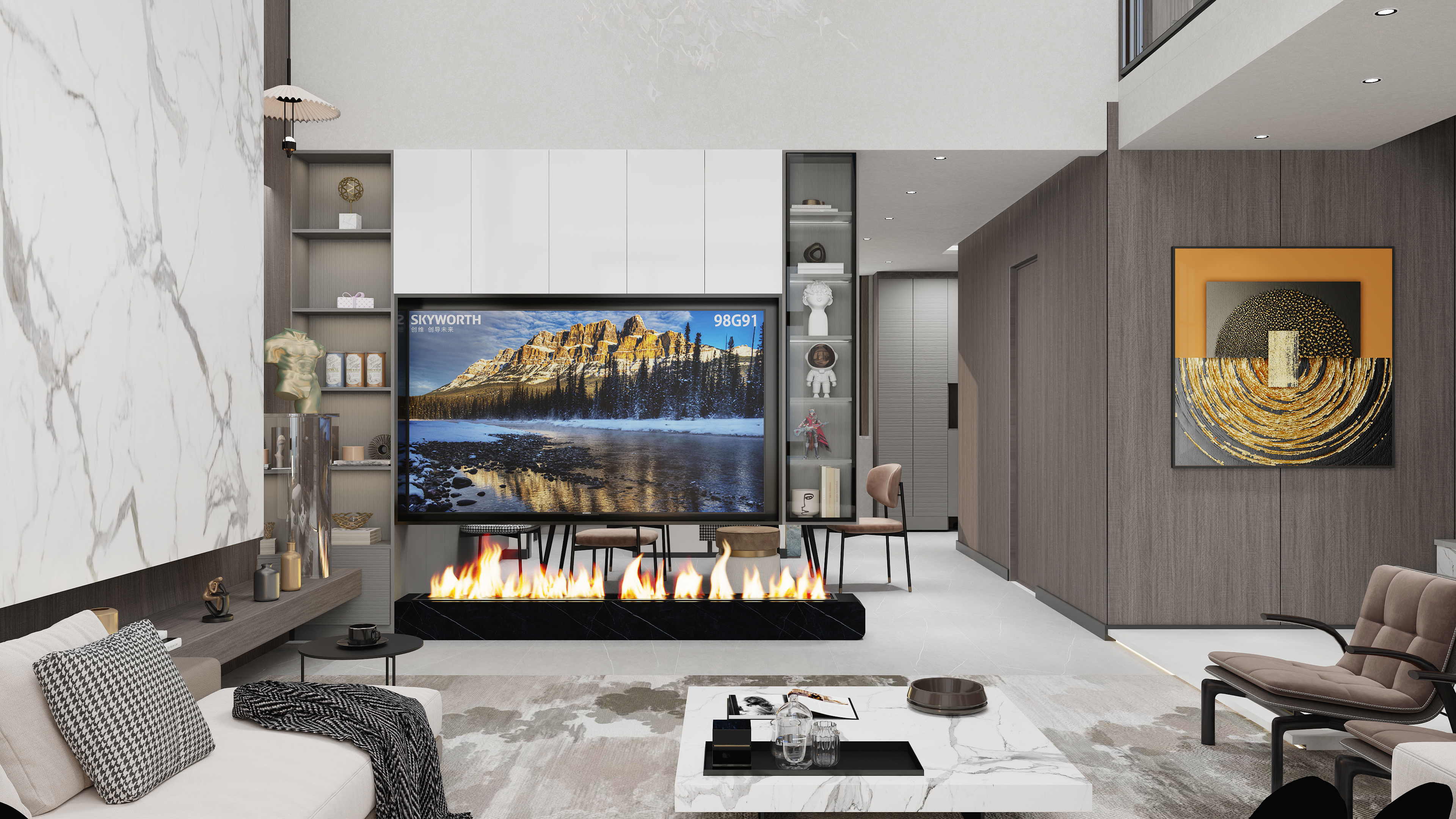 吴浓-鹿鸣湾上叠装修效果图