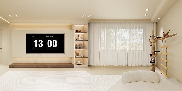 YM_空间-北安丽水华庭-诧寂风-装修设计方案