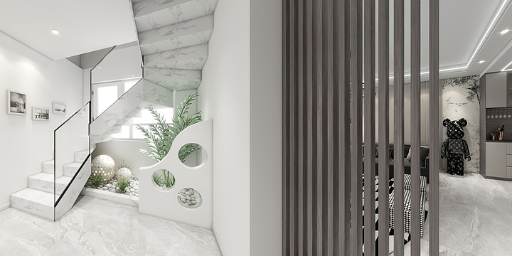 设计师梦恒-现代简约-装修设计方案