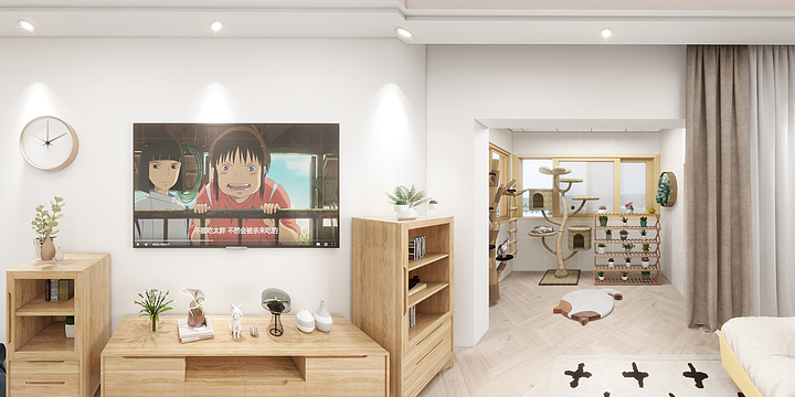 讲风-海德公园81㎡3室-装修设计方案