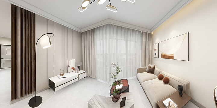 室内设计师于孟思-海德公园81㎡3室-装修设计方案