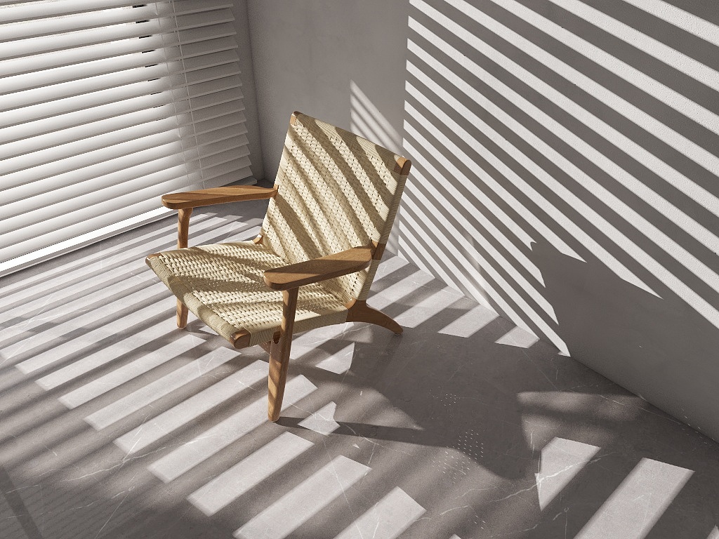 176骄阳-产品-木制躺椅-2.0写实-装修设计方案