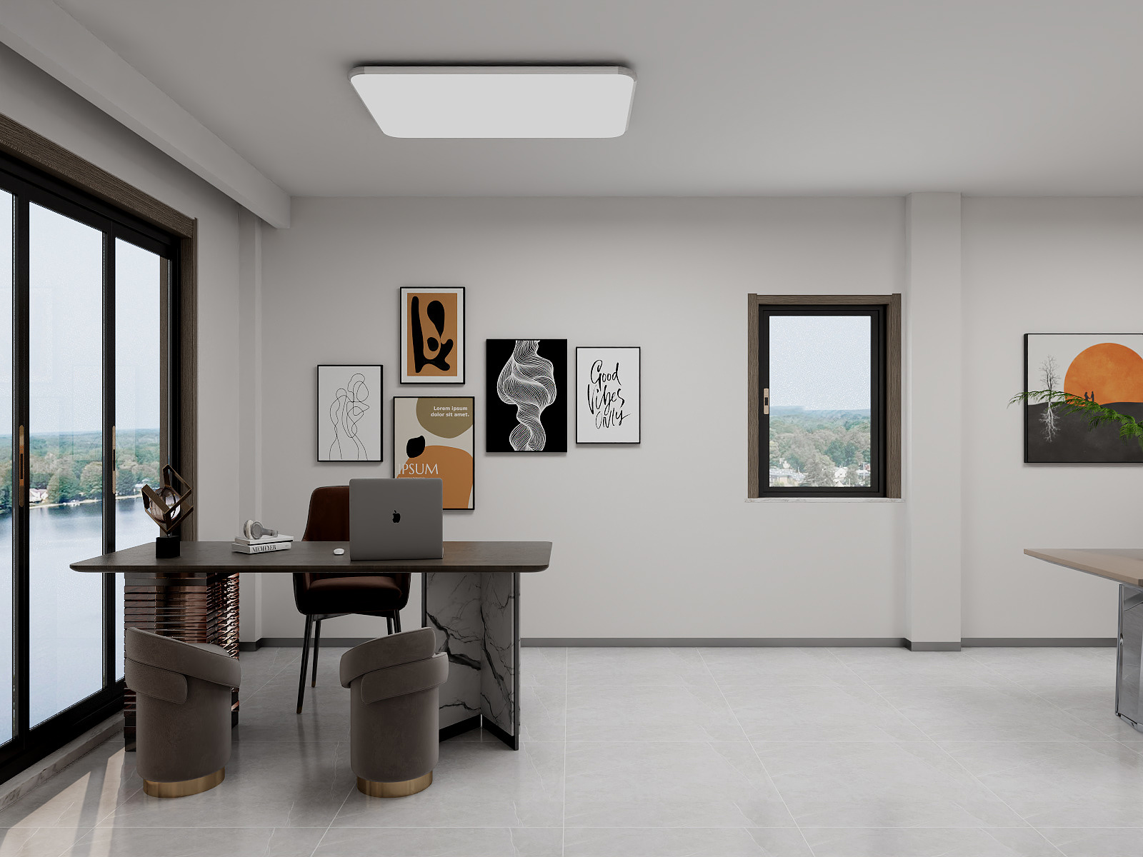 100元设计方案-405m²现代风格设计装修效果图