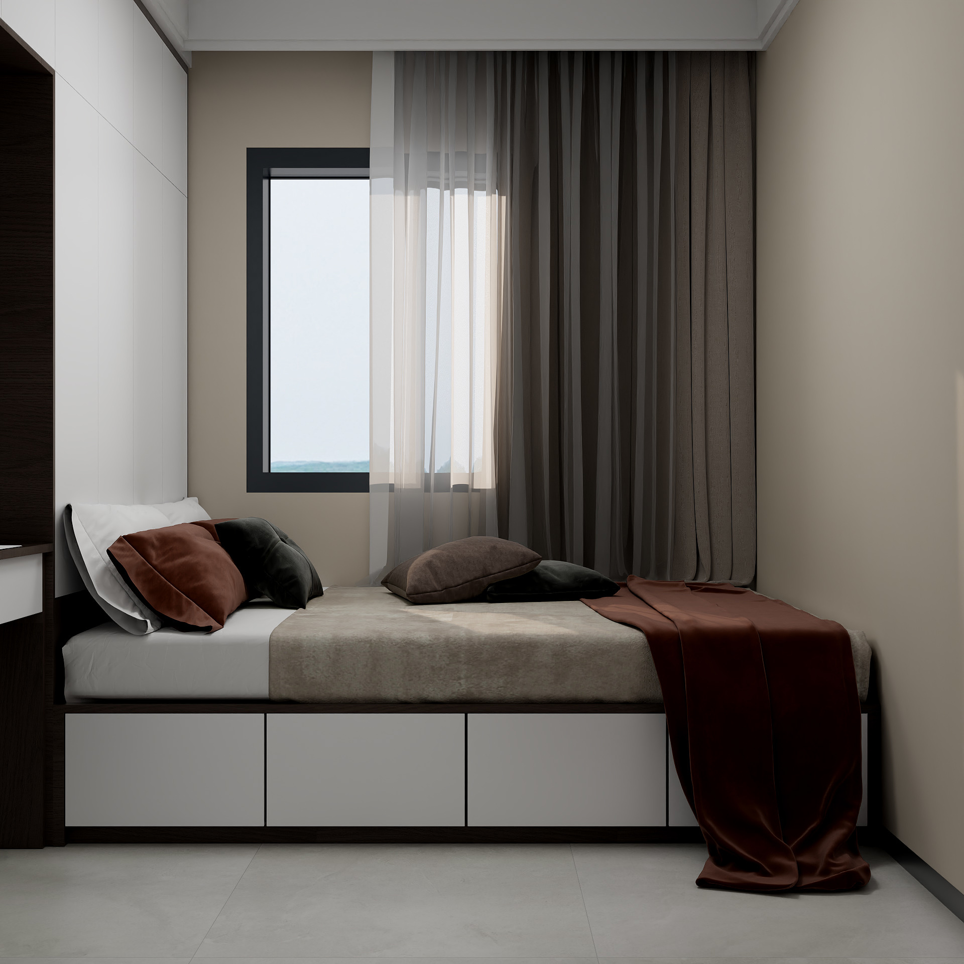 100元设计方案-102m²新中式风格设计装修效果图