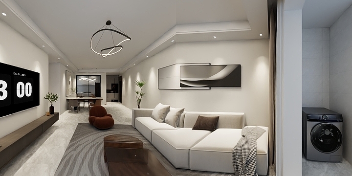 小雪ihyt-Y-泽信云筑116现代奶油-装修设计方案