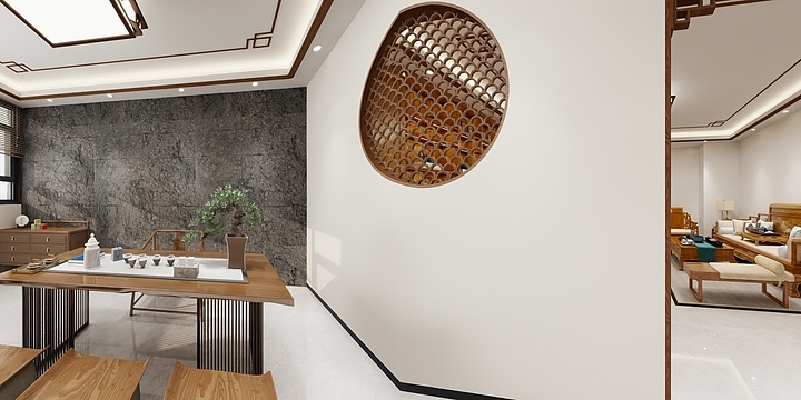 健宏装饰梁伟健-办公室-装修设计方案