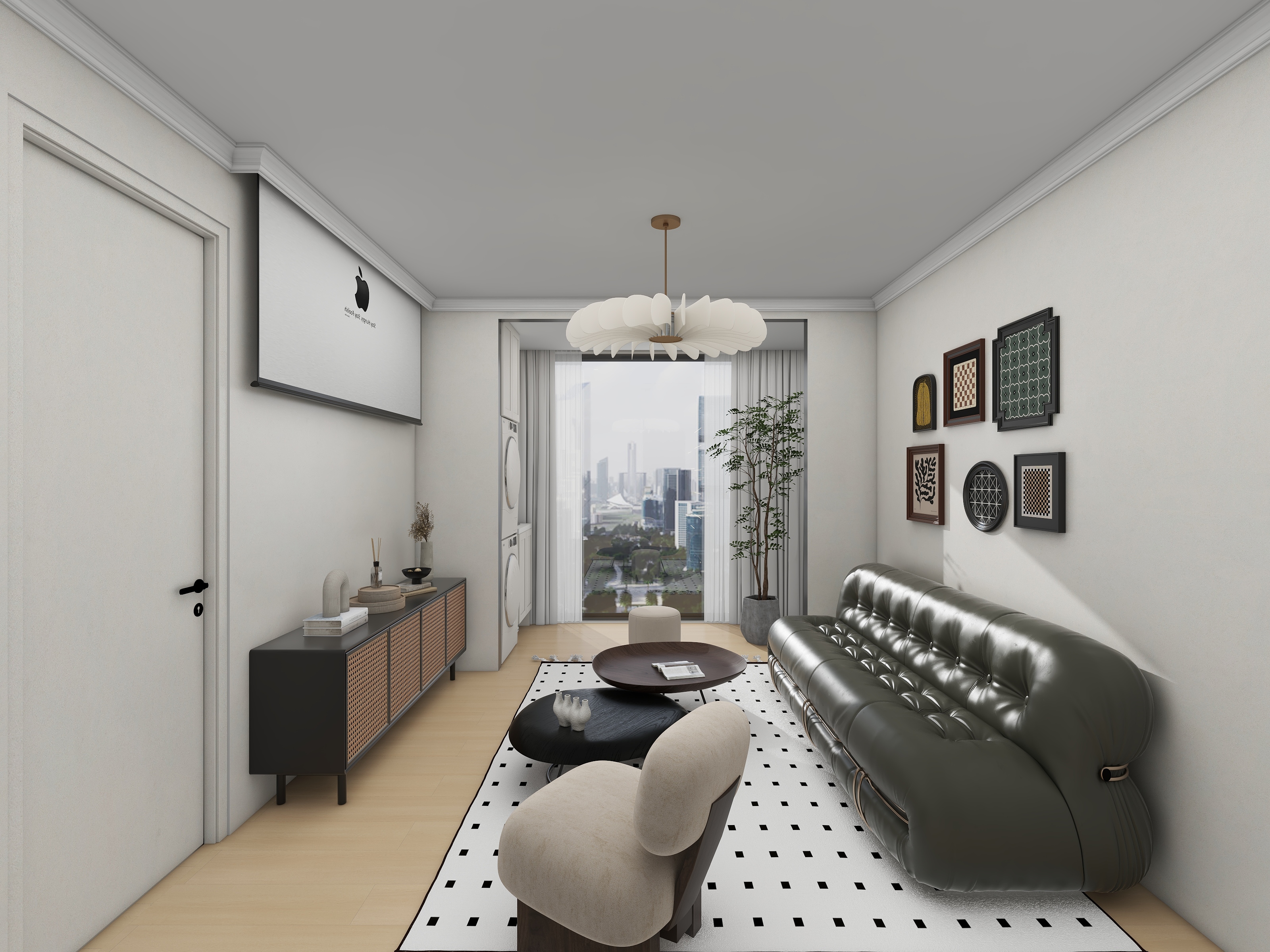 Jerry-空间设计-63㎡2室装修效果图