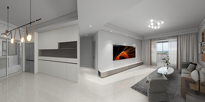 欧缔亚全屋定制-新天汉时代滨江22-2602-装修设计方案