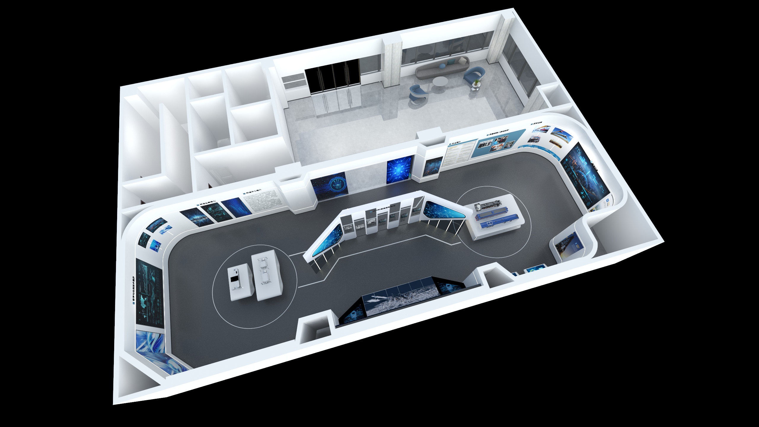 牧落设计-运营展厅-装修设计方案