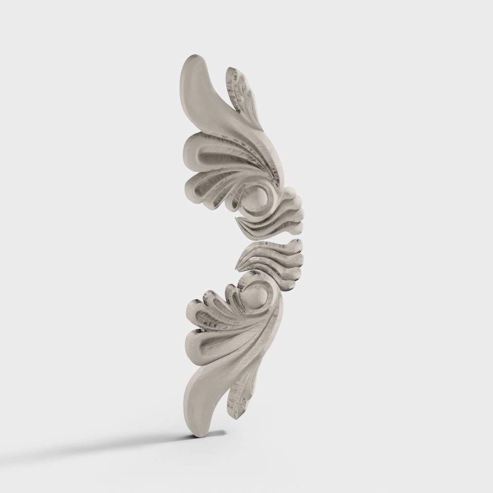 欧式石膏雕花3D模型