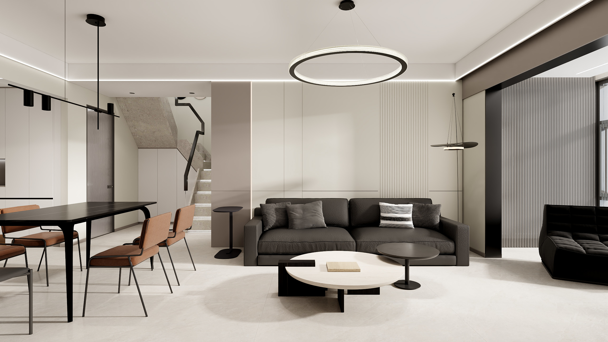 郭涛-140㎡复式结构现代简约风-装修设计方案