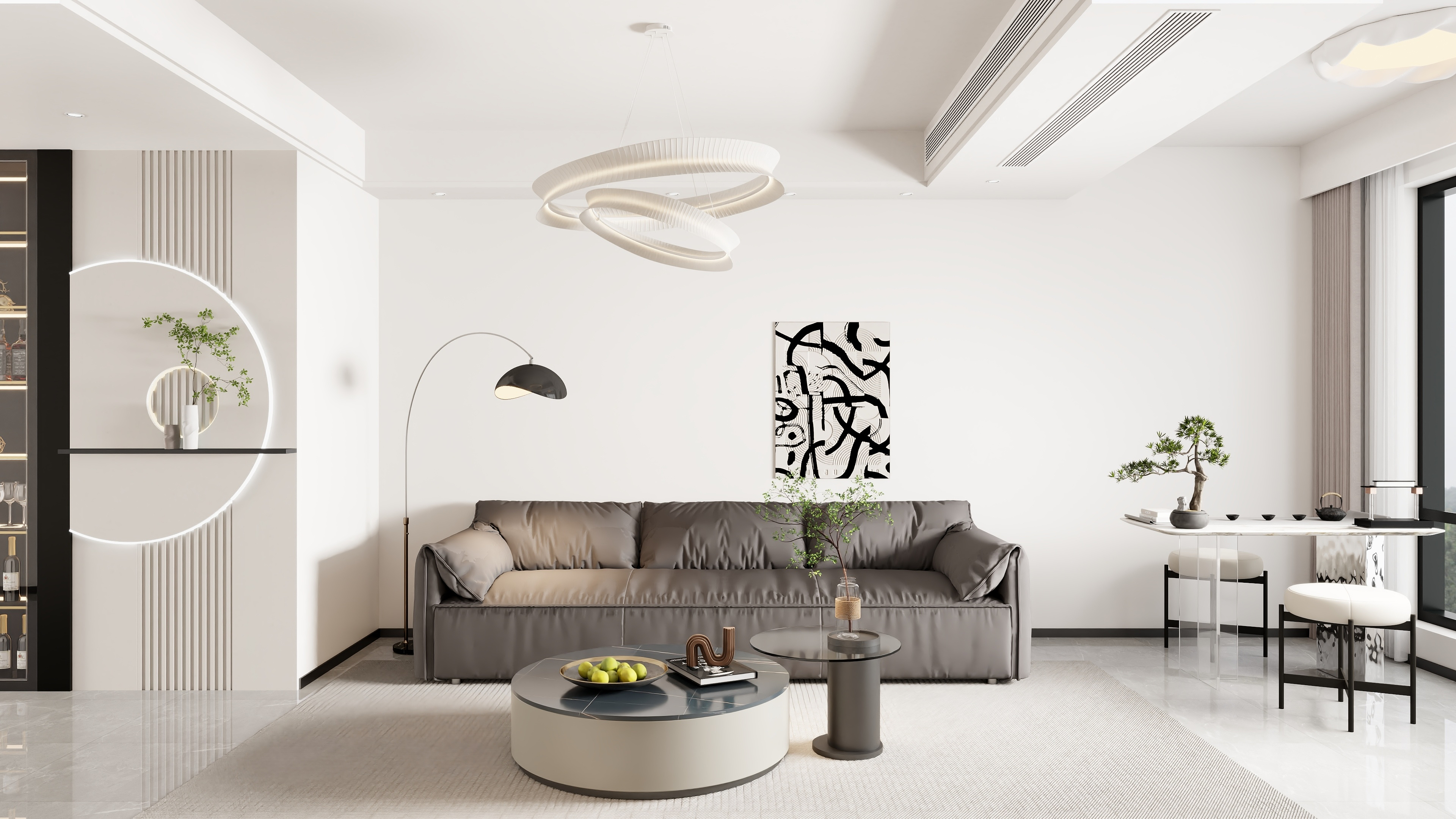 猫川效果图-芮总雅居-现代简约-装修设计方案