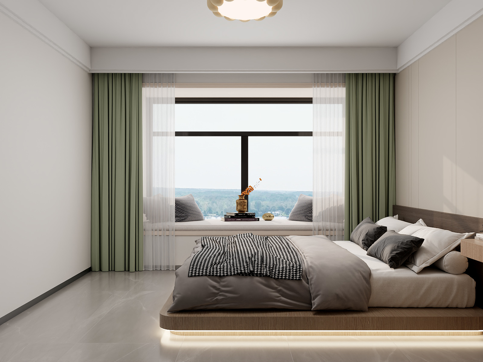 100元设计方案-266m²现代轻奢风格设计装修效果图